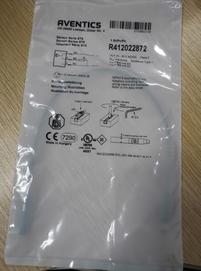 R412022872   磁性開(kāi)關(guān)，活塞位置檢測(cè)